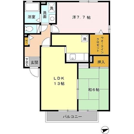 フォレスタ森本Vの物件間取画像